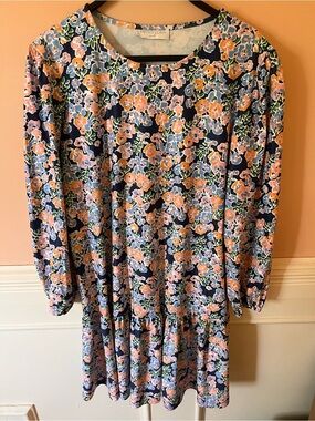 Smith & Quinn Drop-Waist Long Sleeve mini Dress spartina hill house Tuckernuck S